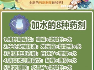 原神熠金妙剂：全面解析药剂配方览