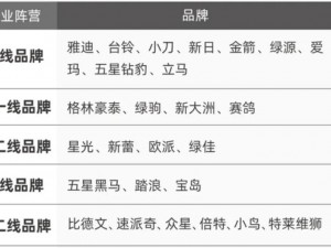 国产一线二线三线区别在于品质和价格