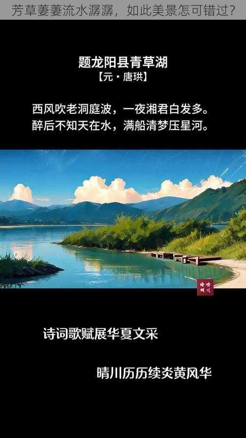 芳草萋萋流水潺潺，如此美景怎可错过？