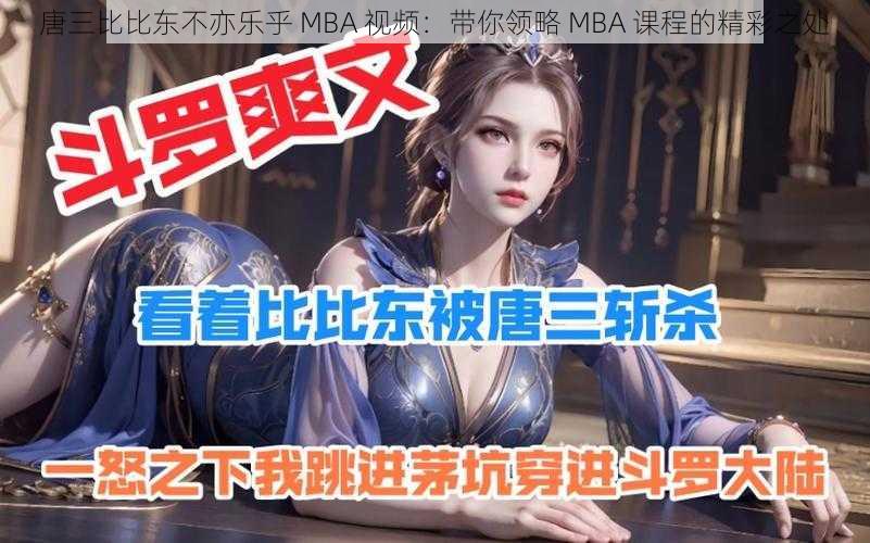 唐三比比东不亦乐乎 MBA 视频：带你领略 MBA 课程的精彩之处