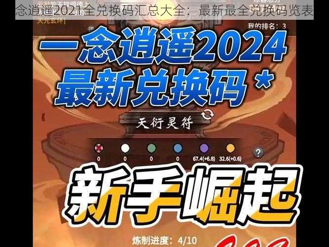 念逍遥2021全兑换码汇总大全：最新最全兑换码览表