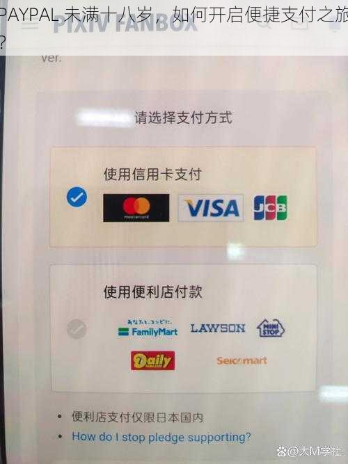 PAYPAL 未满十八岁，如何开启便捷支付之旅？