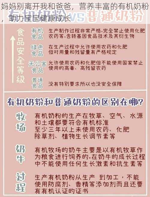 妈妈别离开我和爸爸，营养丰富的有机奶粉，助力宝宝健康成长