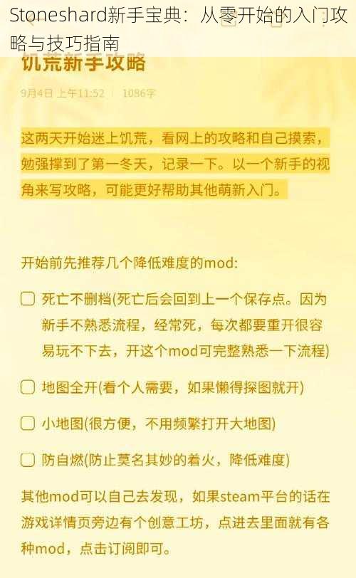 Stoneshard新手宝典：从零开始的入门攻略与技巧指南