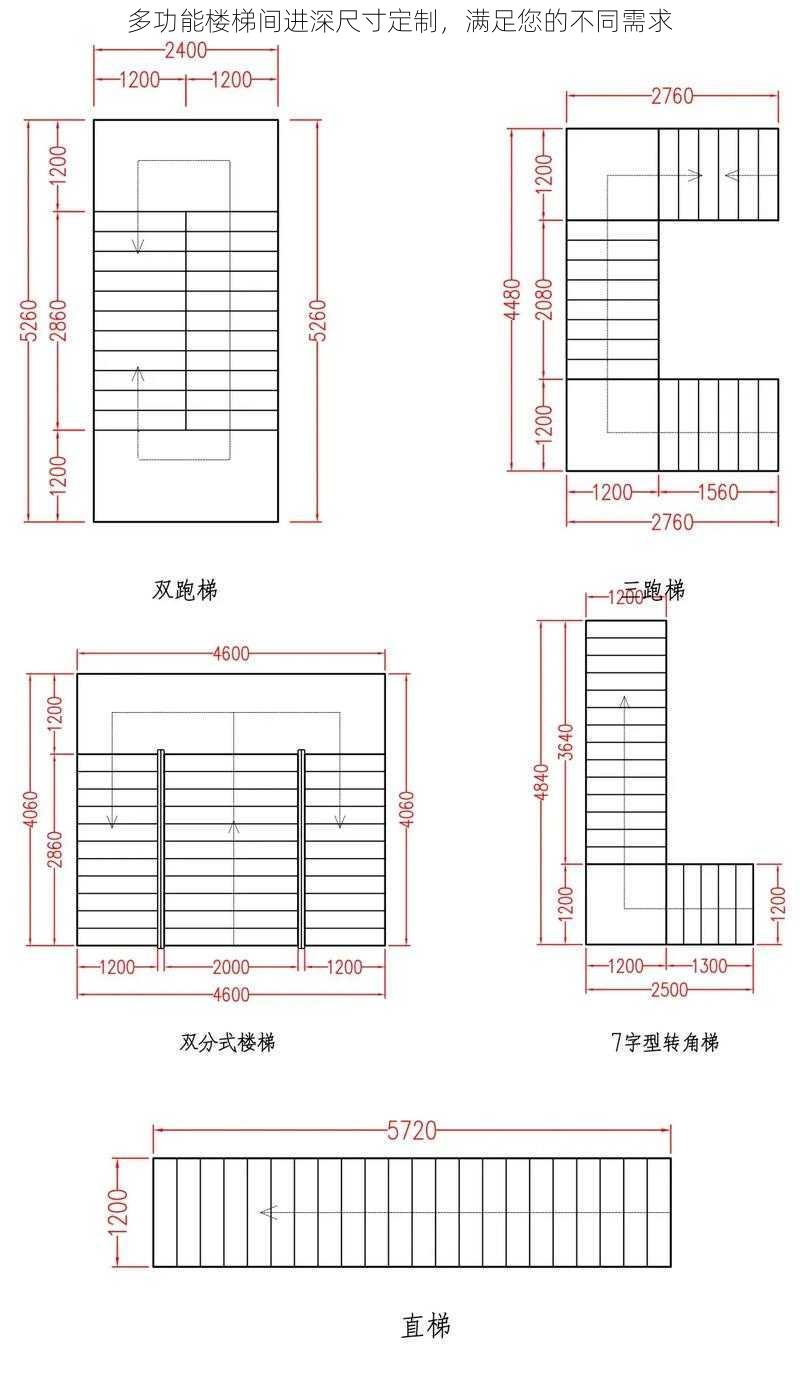 多功能楼梯间进深尺寸定制，满足您的不同需求