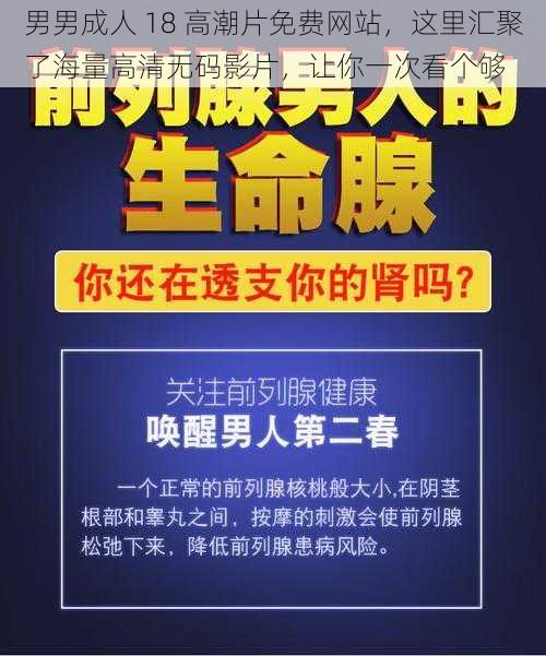 男男成人 18 高潮片免费网站，这里汇聚了海量高清无码影片，让你一次看个够