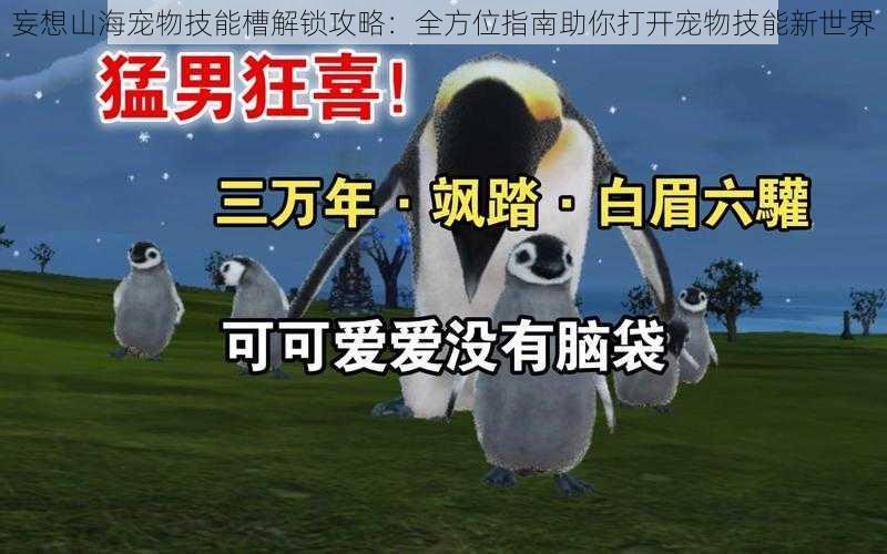 妄想山海宠物技能槽解锁攻略：全方位指南助你打开宠物技能新世界