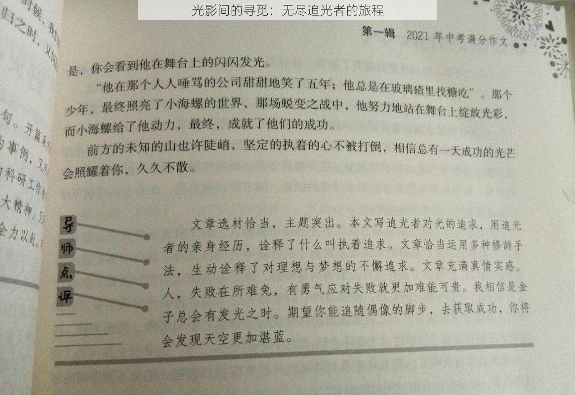 光影间的寻觅：无尽追光者的旅程