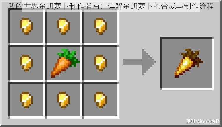 我的世界金胡萝卜制作指南：详解金胡萝卜的合成与制作流程