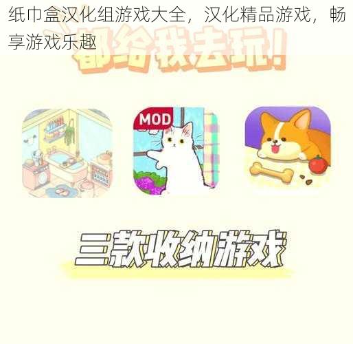 纸巾盒汉化组游戏大全，汉化精品游戏，畅享游戏乐趣