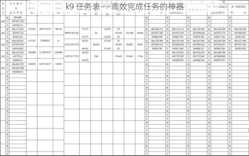 k9 任务表——高效完成任务的神器