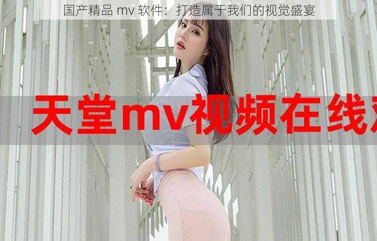 国产精品 mv 软件：打造属于我们的视觉盛宴