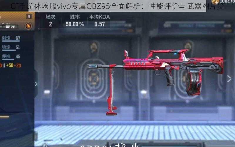 CF手游体验服vivo专属QBZ95全面解析：性能评价与武器图片览