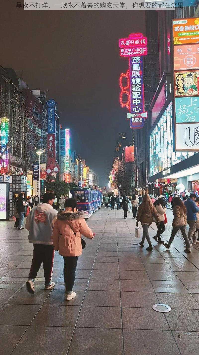 黑夜不打烊，一款永不落幕的购物天堂，你想要的都在这里